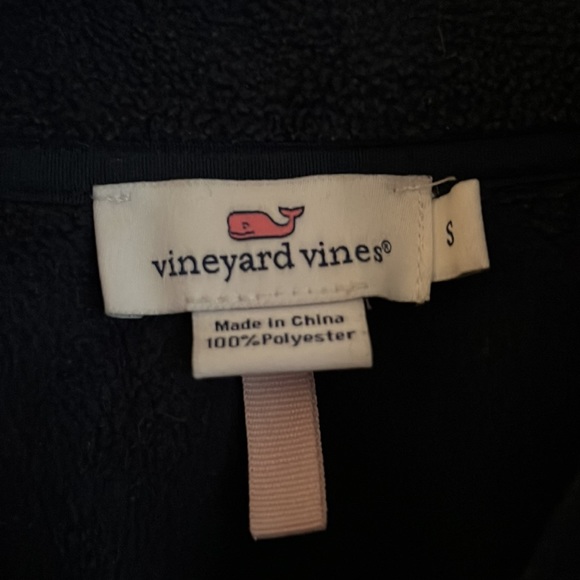 Vineyard Vines fleece navy half zip pullover - Picture 3 of 3